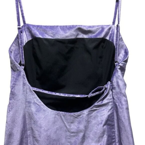Rag & Bone Women's Juliette Velvet Dress Size 12 Violet Spaghetti Strap $450 - Picture 5 of 10